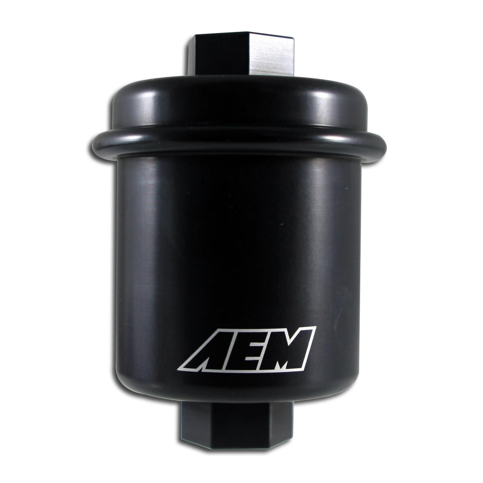 AEM 25-200BK High Volume Fuel Filter, Black Anodized
