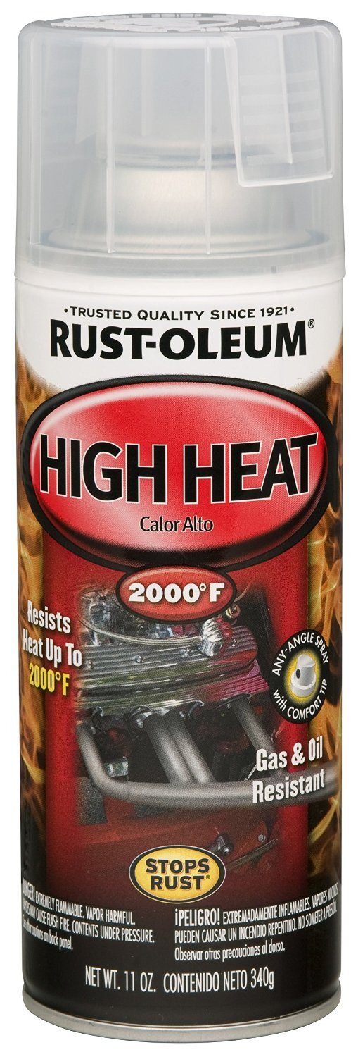 Rust-Oleum 260771 Clear Gloss High Heat Paint 11oz. Spray Can (5 PACK)