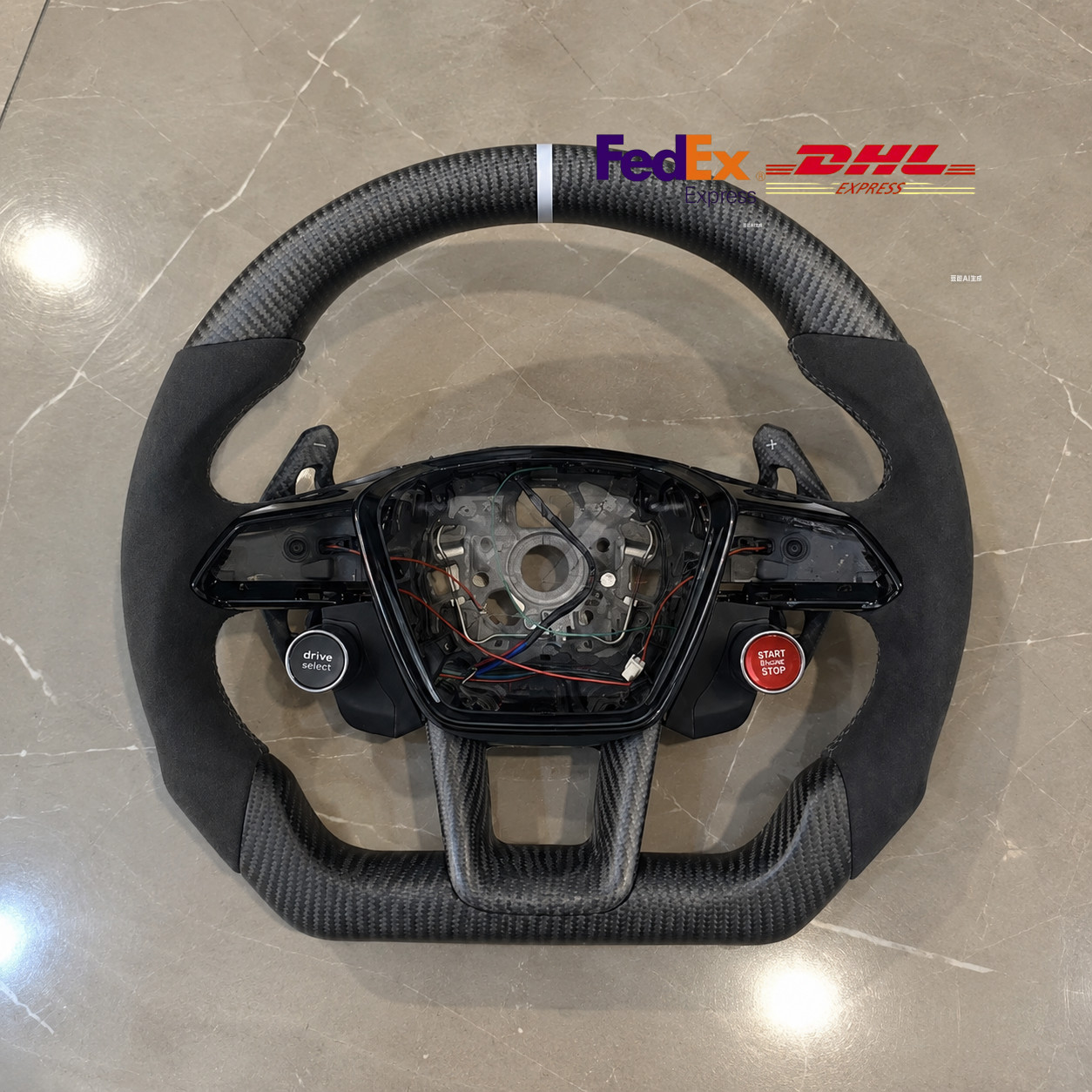 2018-2024 Audi A6/S6/RS6/A7/S7/RS7 C8 Alcantara Carbon Fiber Steering Wheel