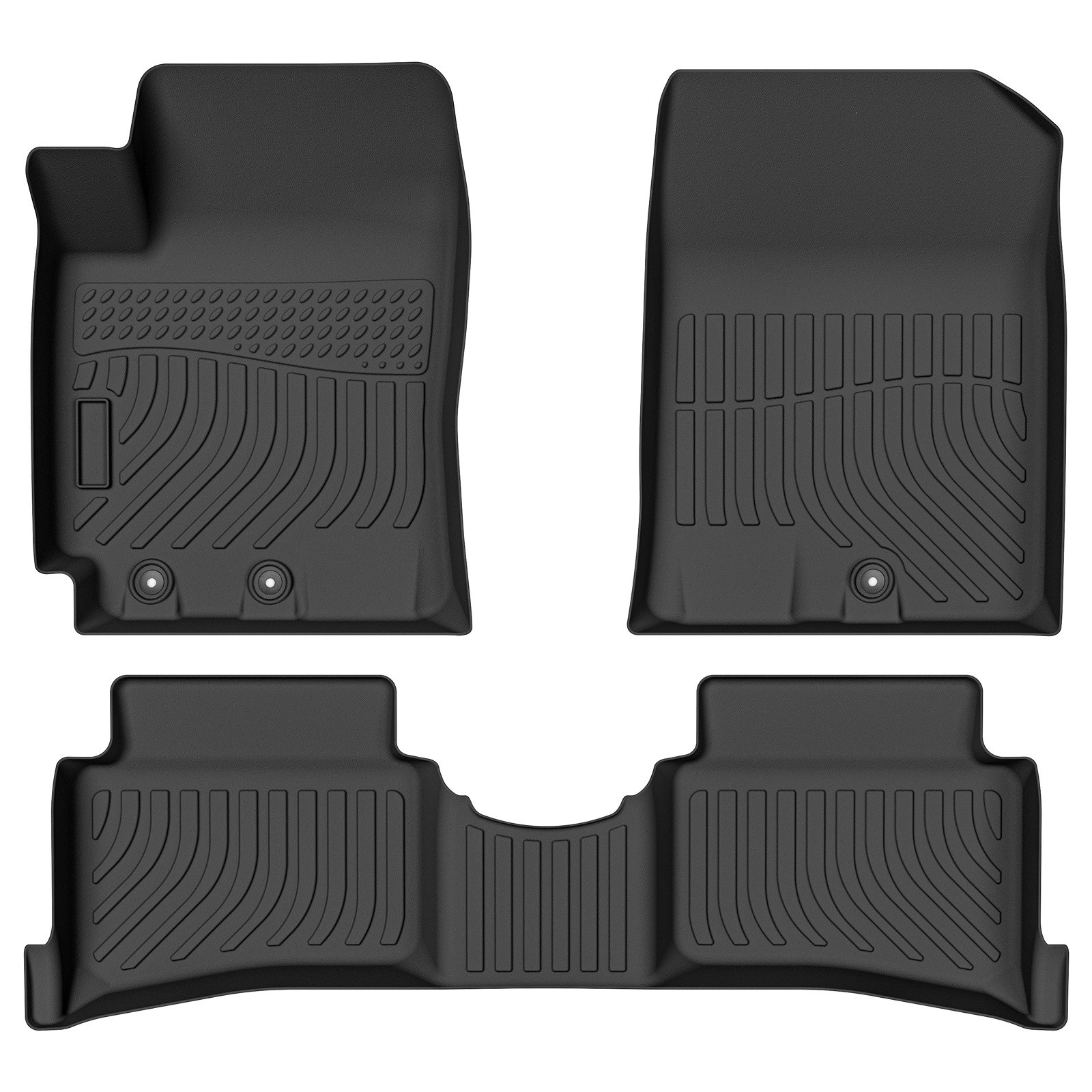 3PCS 3D TPE Rubber Floor Mats Liner For 2018-2023 Kia Rio All Weather