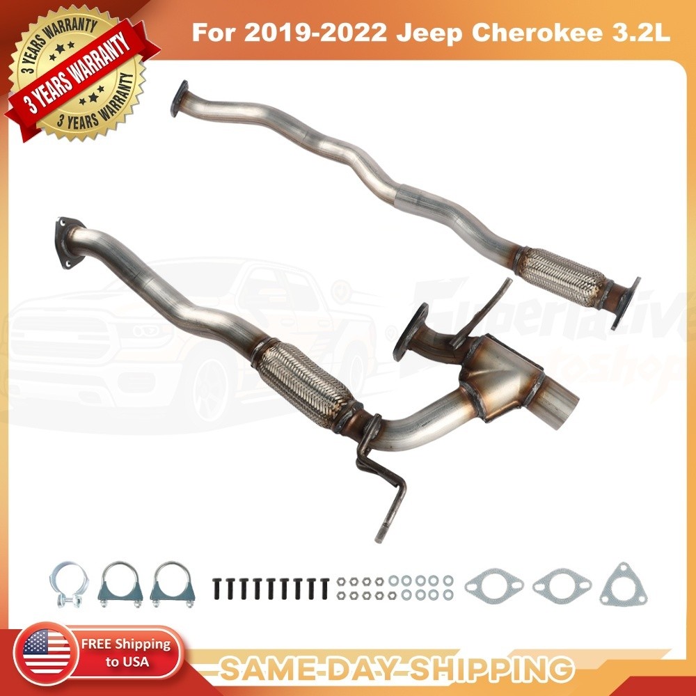 For 2019-2022 Jeep Cherokee 3.2L EXHAUST FLEX PIPES left and right side