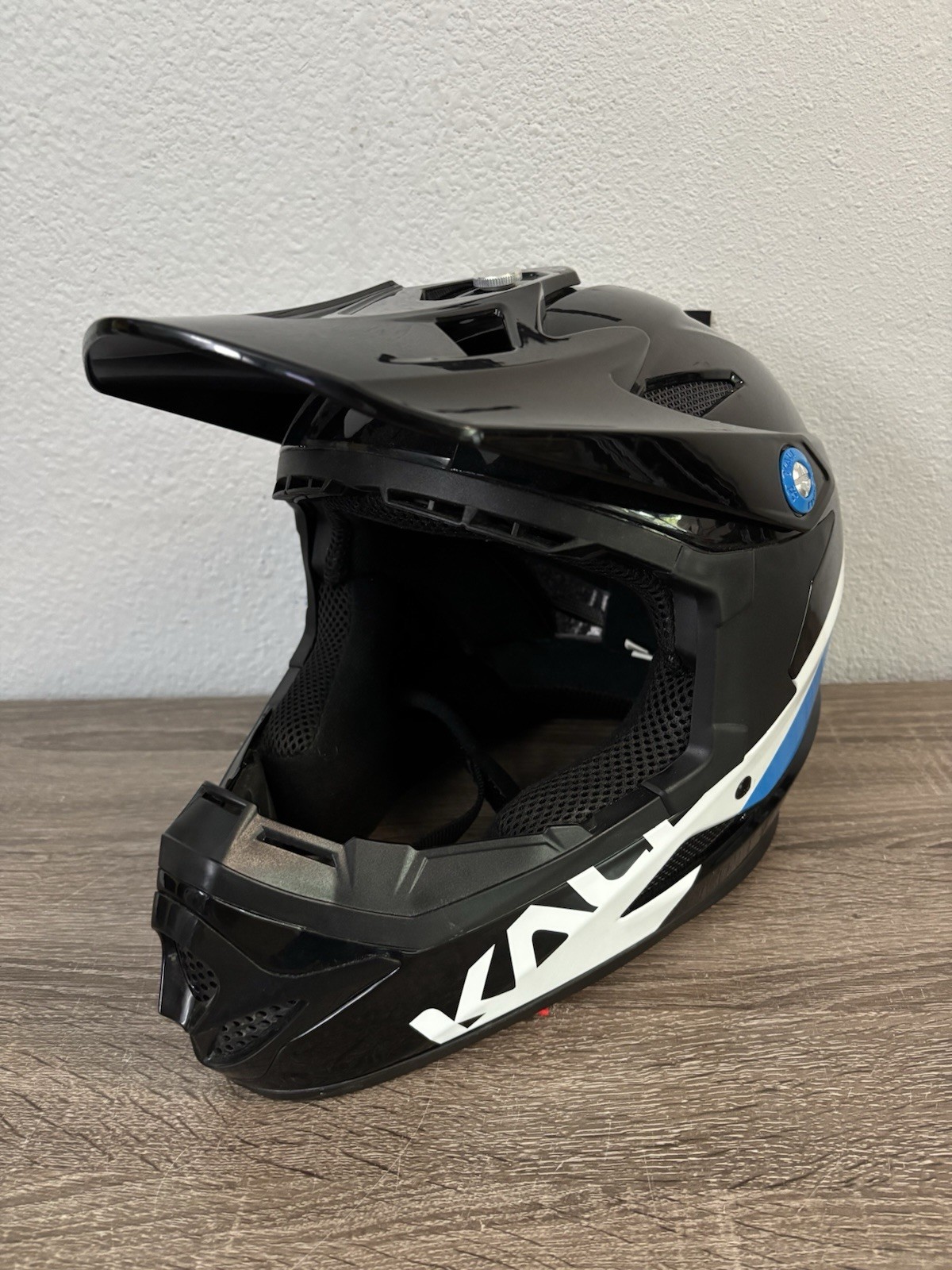 Kali Zoka Bicycle Helmet Black Blue ABS Shell EPS Foam Liner Sz S 54-55cm