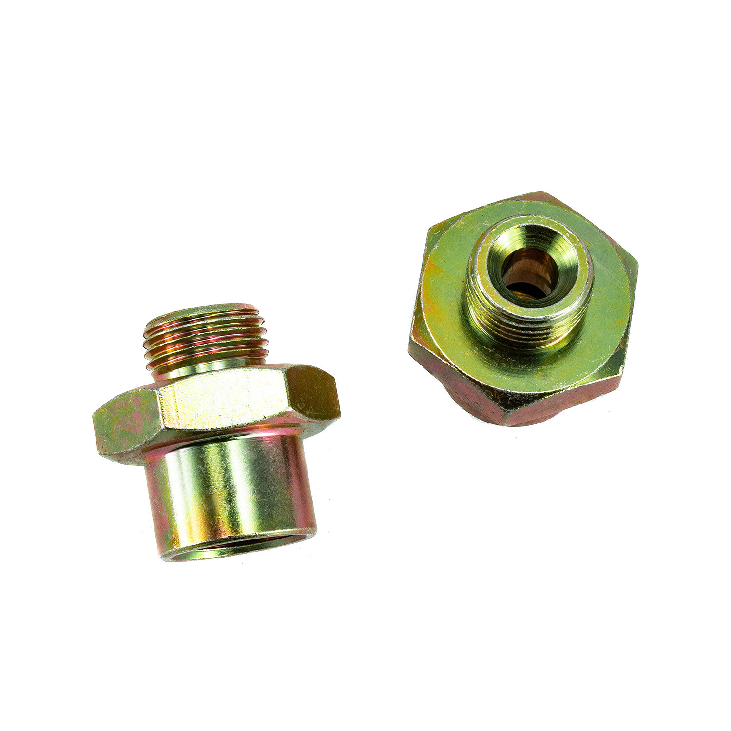 2PCS Adapter Male/Female  5/8-18UNF Transmission Oil Cooler Connect Fit Radiator