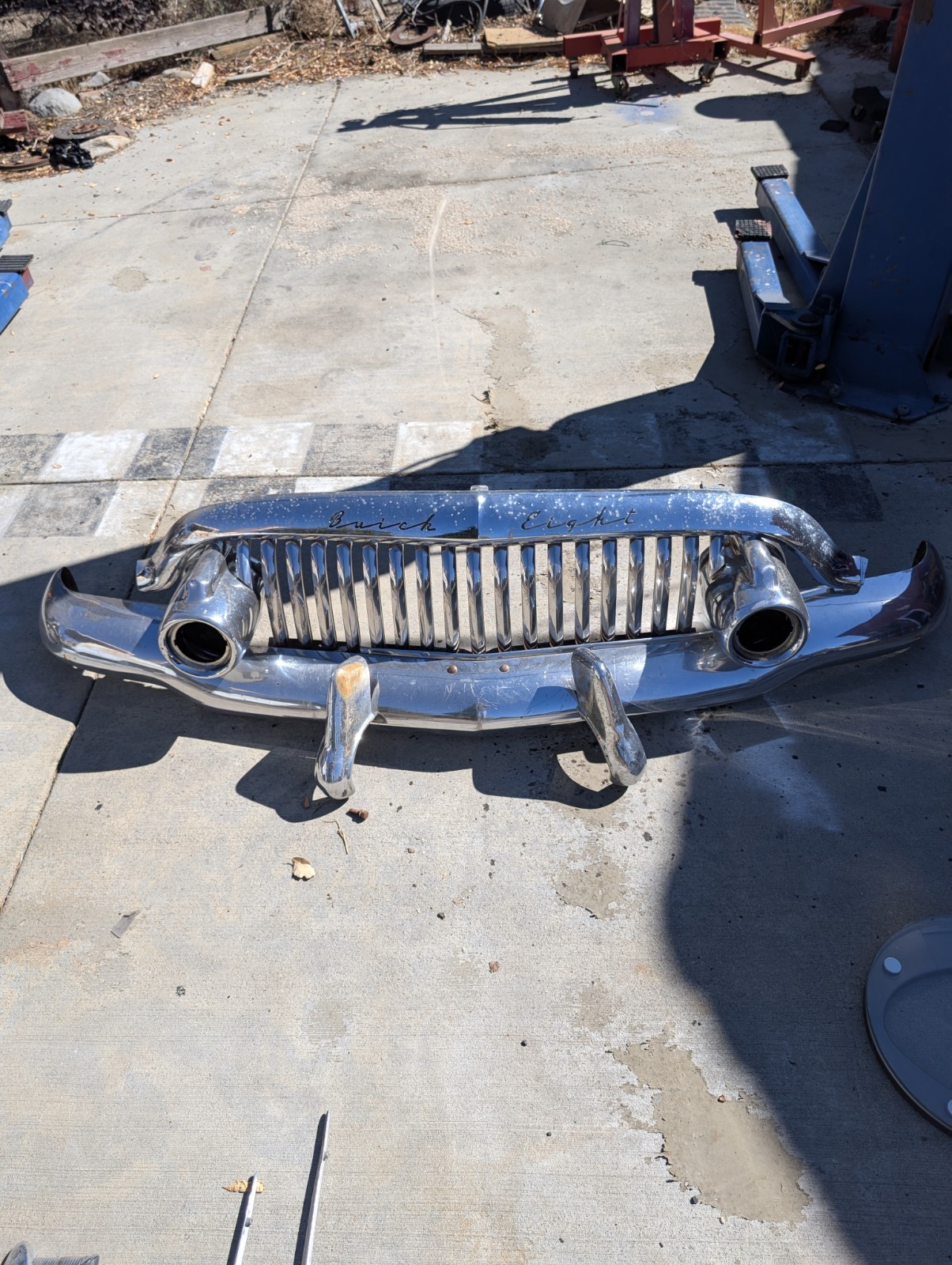 1952 Buick Front Bumper, Grille, Bumper Guards Original Condition