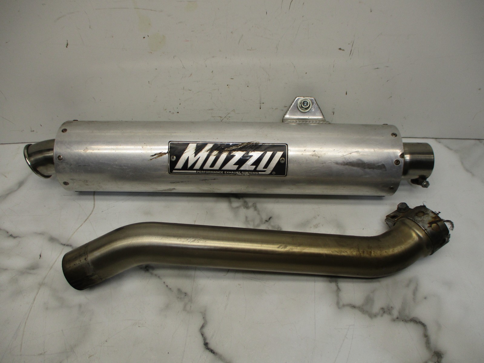 01 02 03 HONDA CBR 600 F4I MUZZY SLIP ON EXHAUST LEAD PIPE MUFFLER SYSTEM 01 02 03 HONDA CBR 600 F4I MUZZY SLIP ON EXHAUST LEAD PIPE MUFFLER SYSTEM