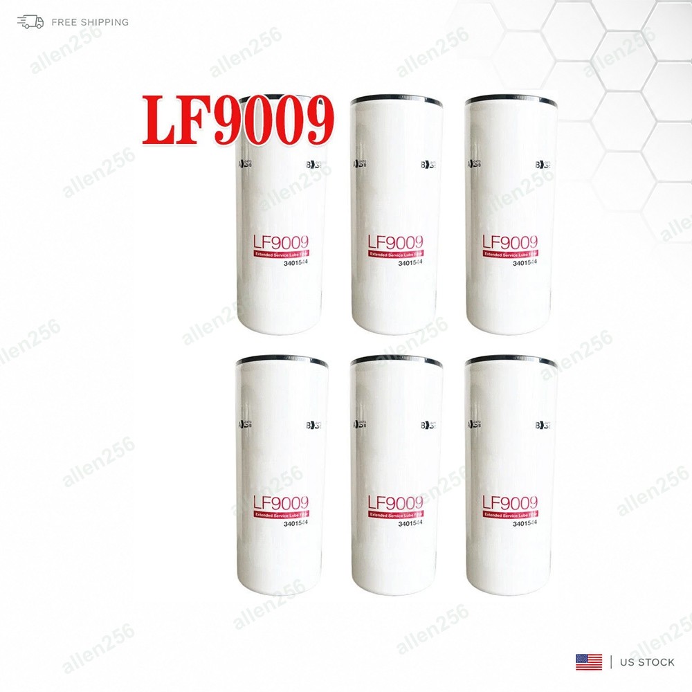 (Pack OF 6) LF9009 Oil Lube·Filter·Replacement 3401544