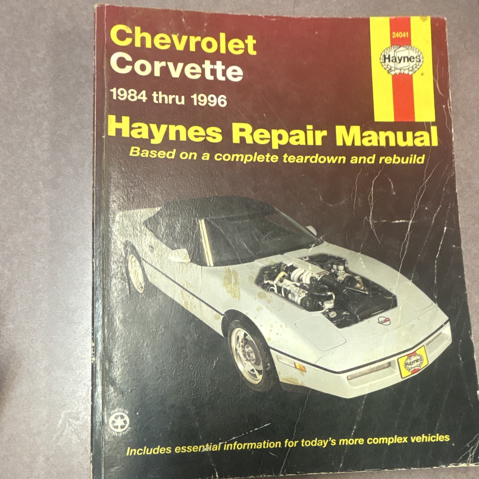 Chevrolet Corvette 1984 Thru 1996 Haynes Repair Manual