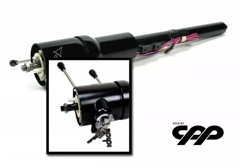73-78 Chevy C10 Truck Ididit Black Floor Shift Tilt Steering Column 1520760051