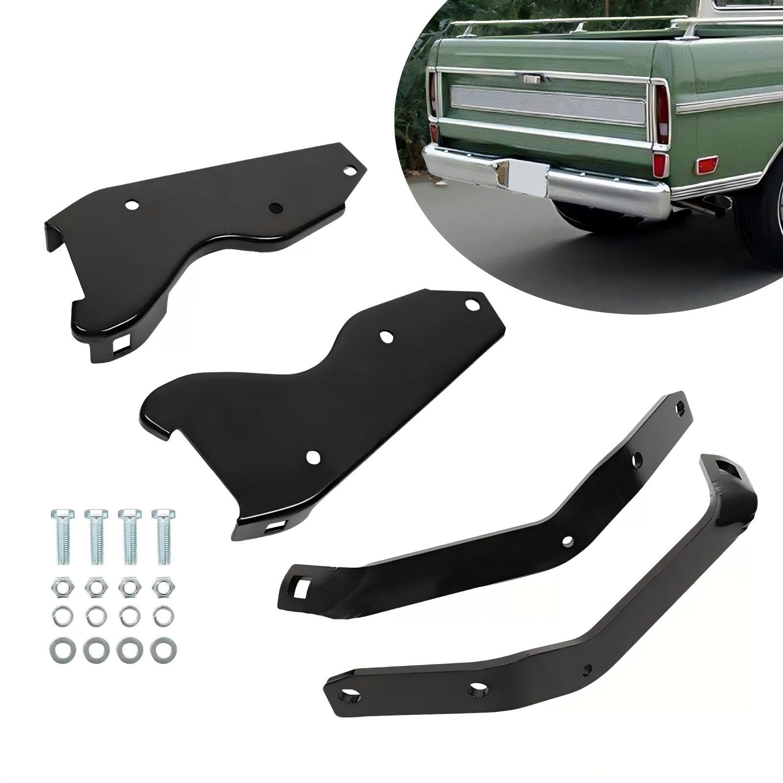 Rear Bumper Brackets For 1964-72 ford pickup 2wd / 4wd 73-77 ford f250 4wd