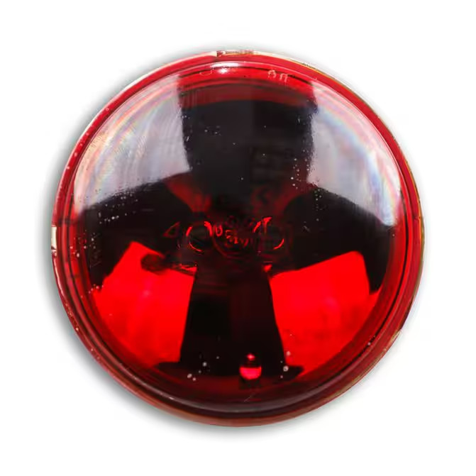 Replacement Sealed beam Signal Bulb 4416R PAR 36 GE 12v 30w Red Lens