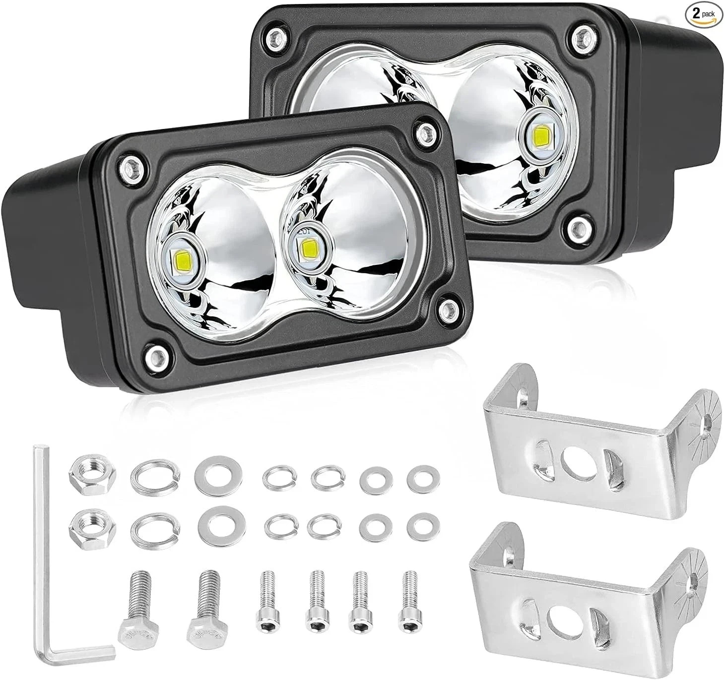LED Pods, 3 Inch CREE LED Off Road Driving Lights 40W Spot Small LED Fog Lights
