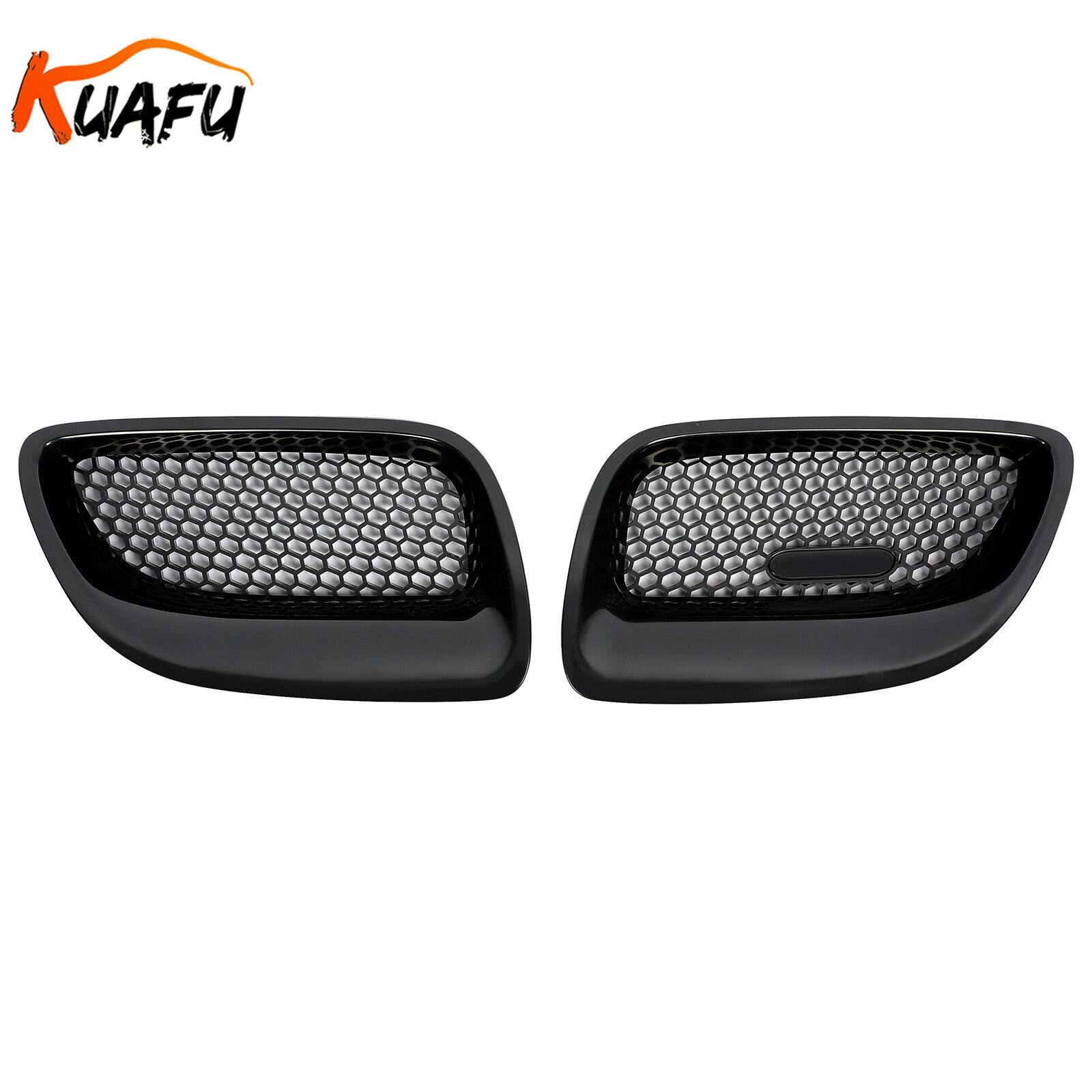 KUAFU Pair Front Kidney Grill Grille Insert ABS For Pontiac GTO 2004 2005 2006