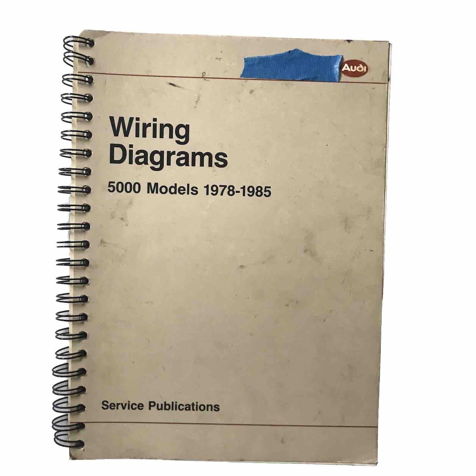 Audi Wiring Diagrams 5000 Models 1978-1985 ASE Service Training Book Manual Shop