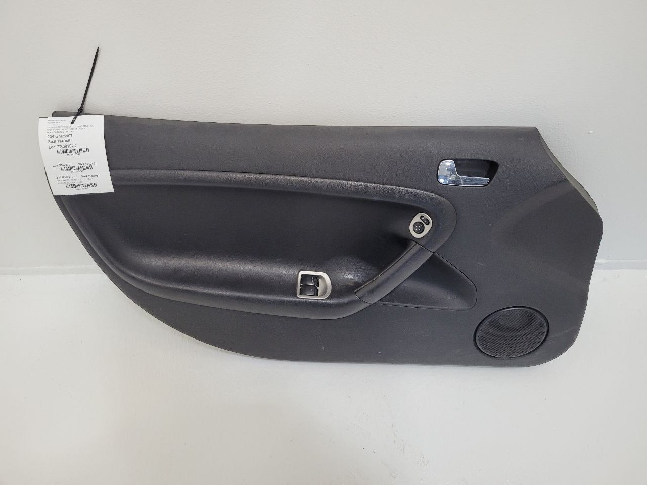 2006 - 2010 Pontiac Solstice Driver Left Front Door Trim Panel Black 15917984