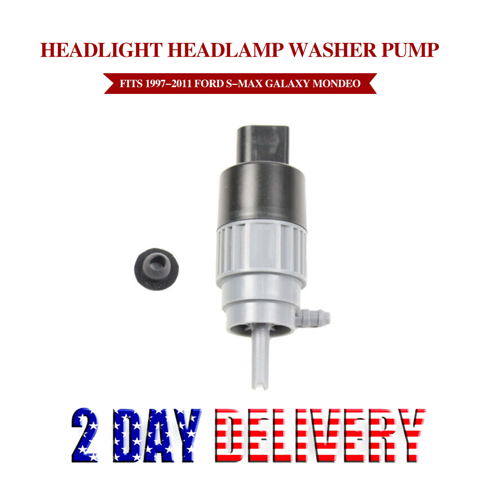 Headlight Headlamp Washer Pump NEW Fits 1997-2011 Ford S-Max Galaxy Mondeo IV Headlight Headlamp Washer Pump NEW Fits 1997-2011 Ford S-Max Galaxy Mondeo IV