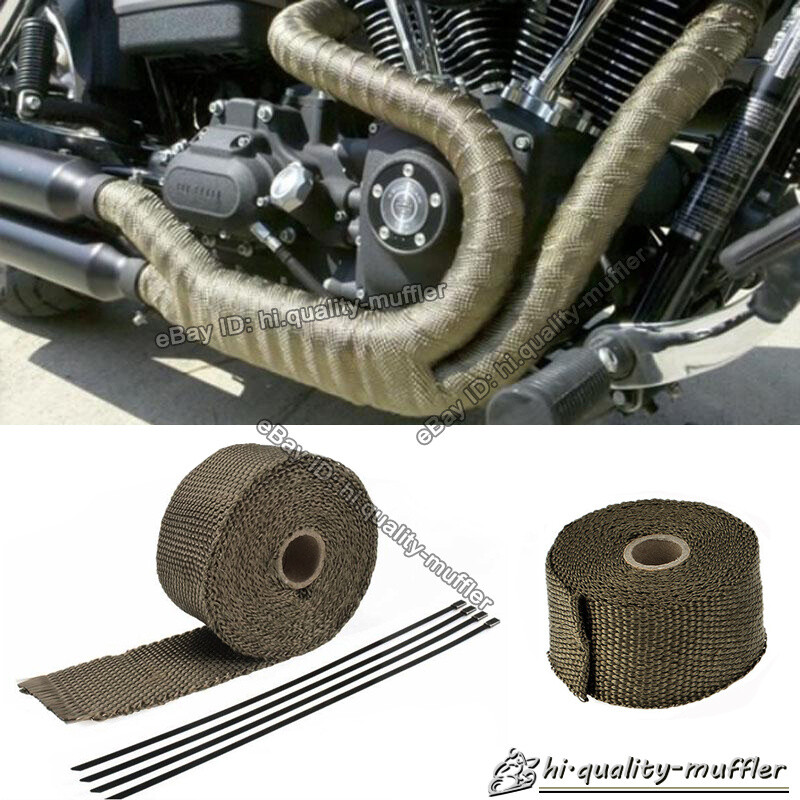 EXHAUST HEADER TURBO MANIFOLD PIPE LAVA HEAT SHIELD WRAP TAPE 16.5 FT * 2