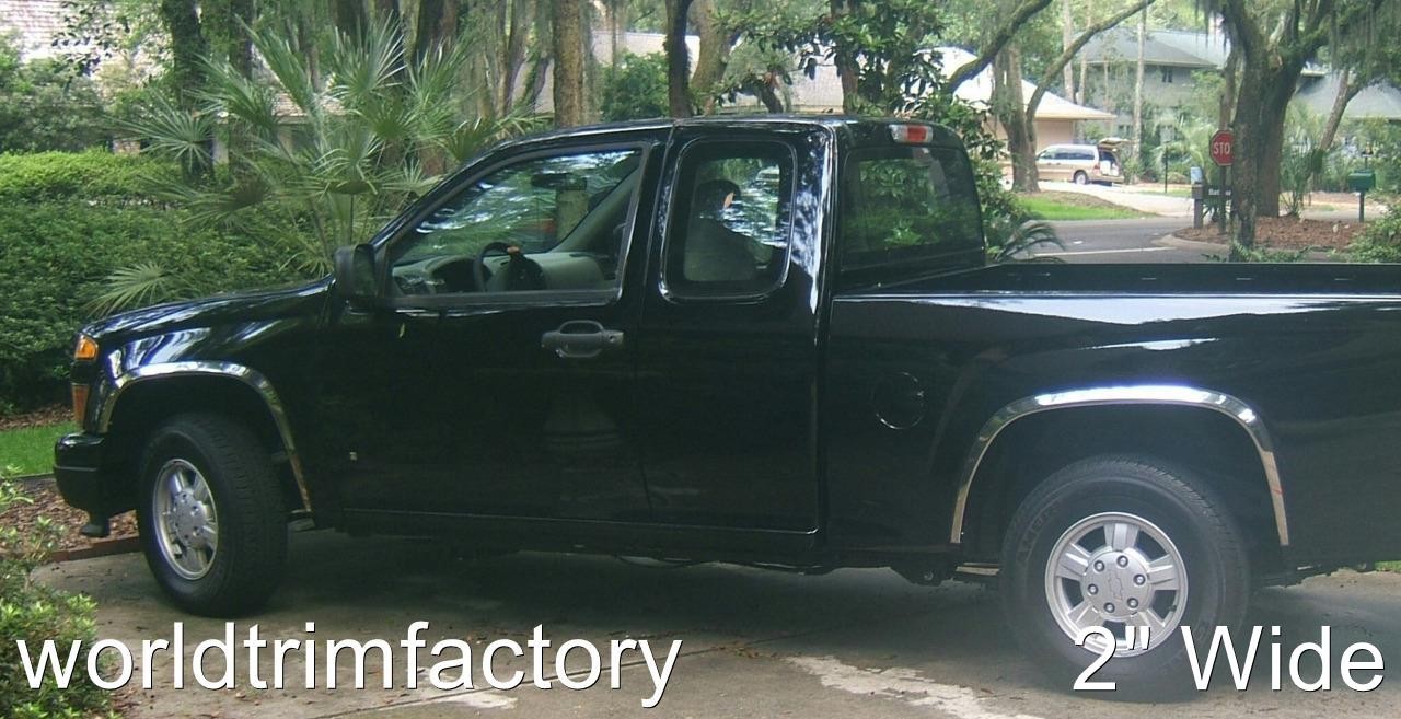 THE BEST FENDER TRIM FOR GMC CANYON 04-12 Stainless Steel High Polish SET/4