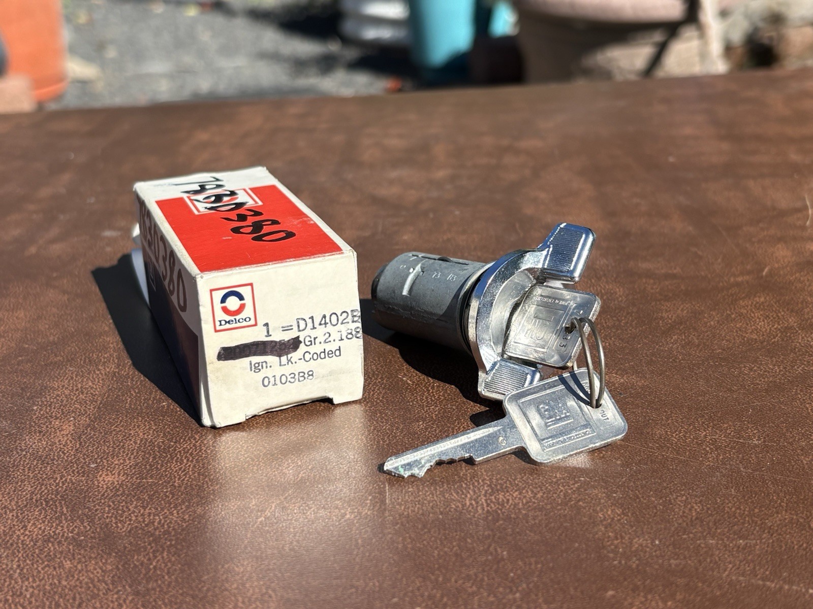 NOS AC Delco GM D1402B Ignition Lock Cylinder With Keys 20071252 Chevrolet GMC