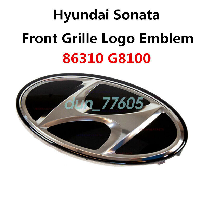 New OEM Front Grille Logo Emblem Badge 86310G8100 for Hyundai Sonata 2018-2019