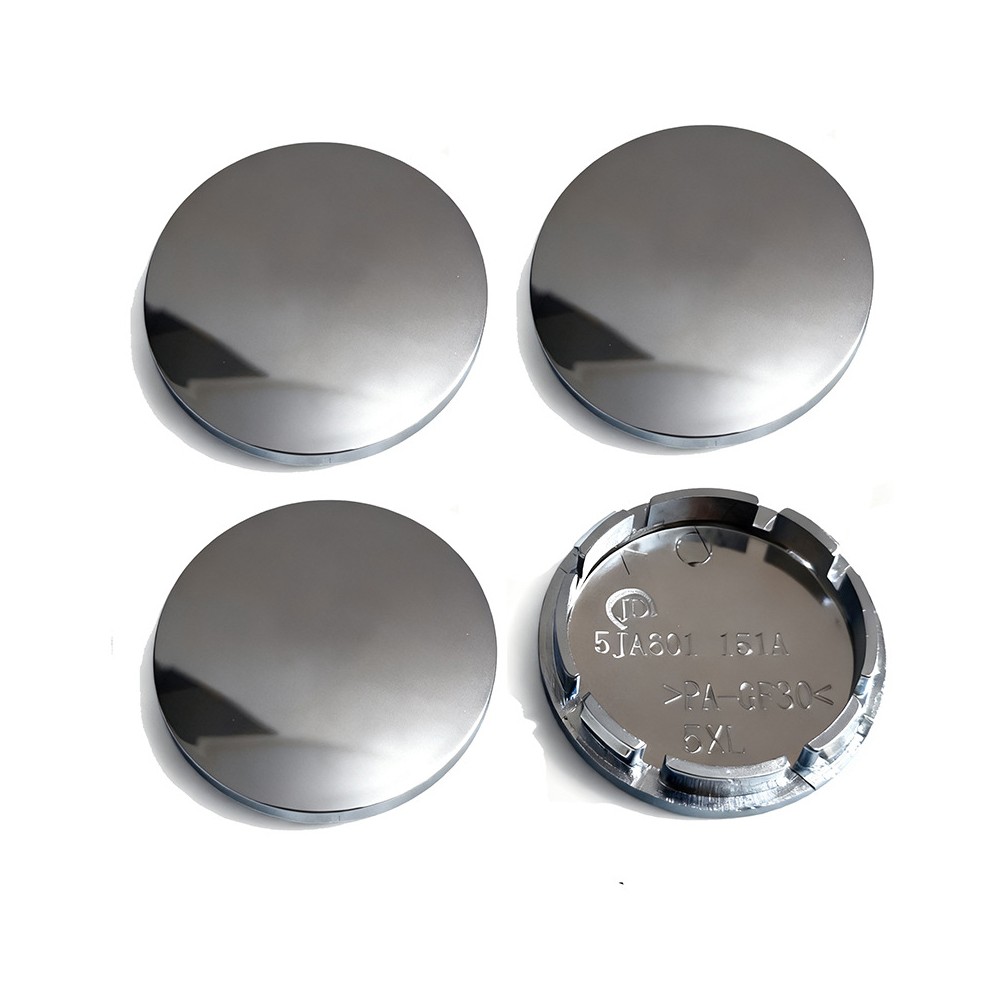 4Pcs 56mm Universal Car Wheel Center Caps Hub Tyre Rim Hub ABS Chrome Cap Cover