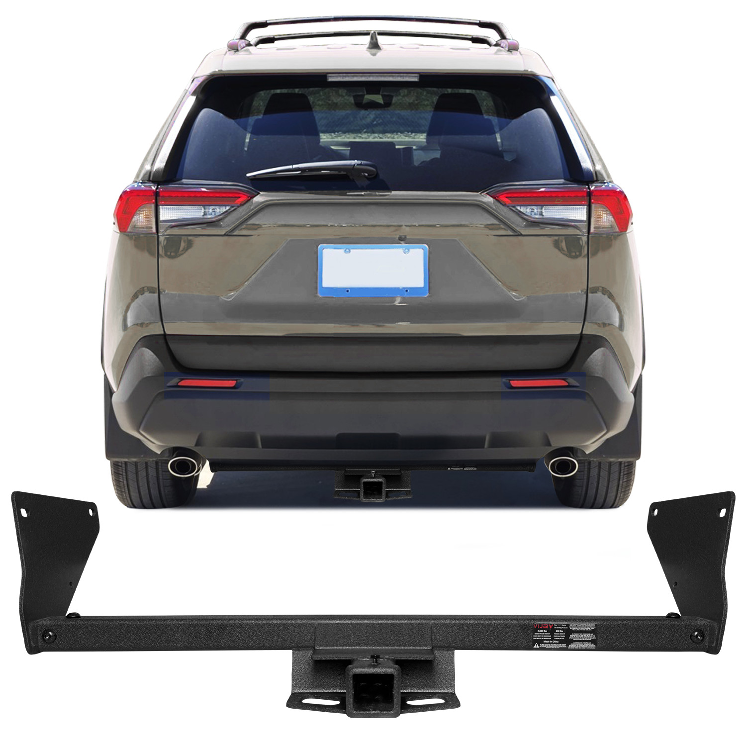 For 2019-2023 Toyota RAV4 Steel Trailer Hitch Receiver W/Hitch Receiver 2''