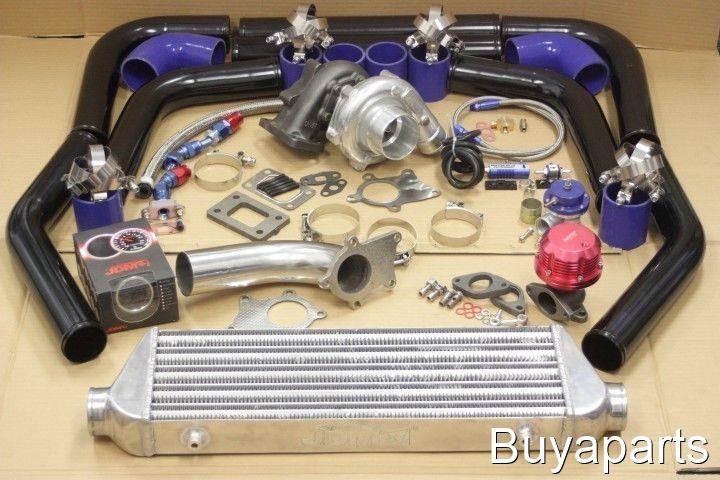 SUBARU UNIVERSAL 7PSI UPGRADE T3/T4 TURBO TURBOCHARGER KIT AR .63 STAGE 3 350HP