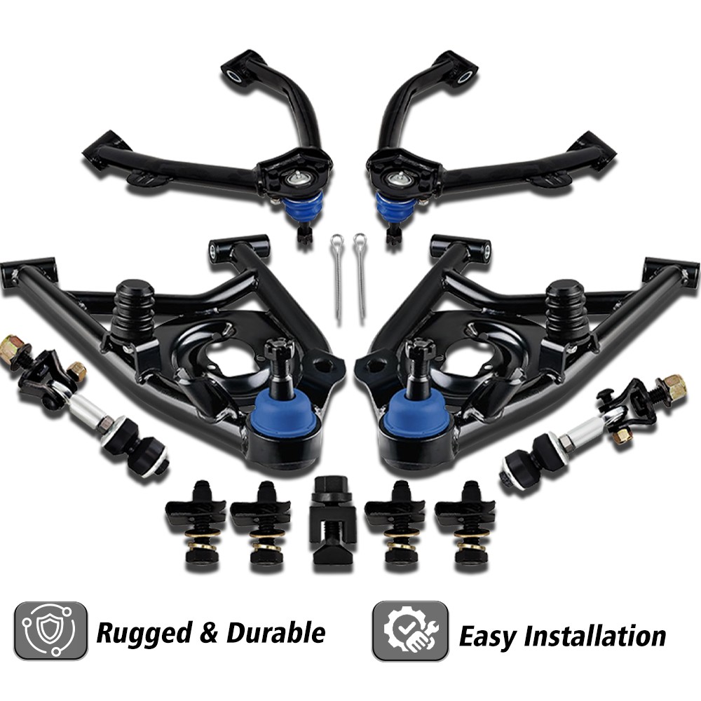 FOR 1988 - 1998 C1500 OBS TRUCK CHEVY UPPER LOWER TUBULAR CONTROL ARMS