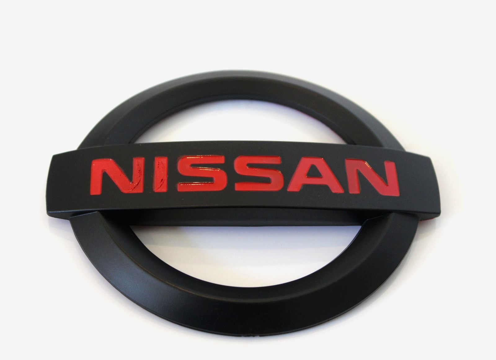 Nissan 350 Z Rear Emblem Trunk Ornament Badge Red Matte Black 113x95mm 350z Nissan 350 Z Rear Emblem Trunk Ornament Badge Red Matte Black 113x95mm 350z