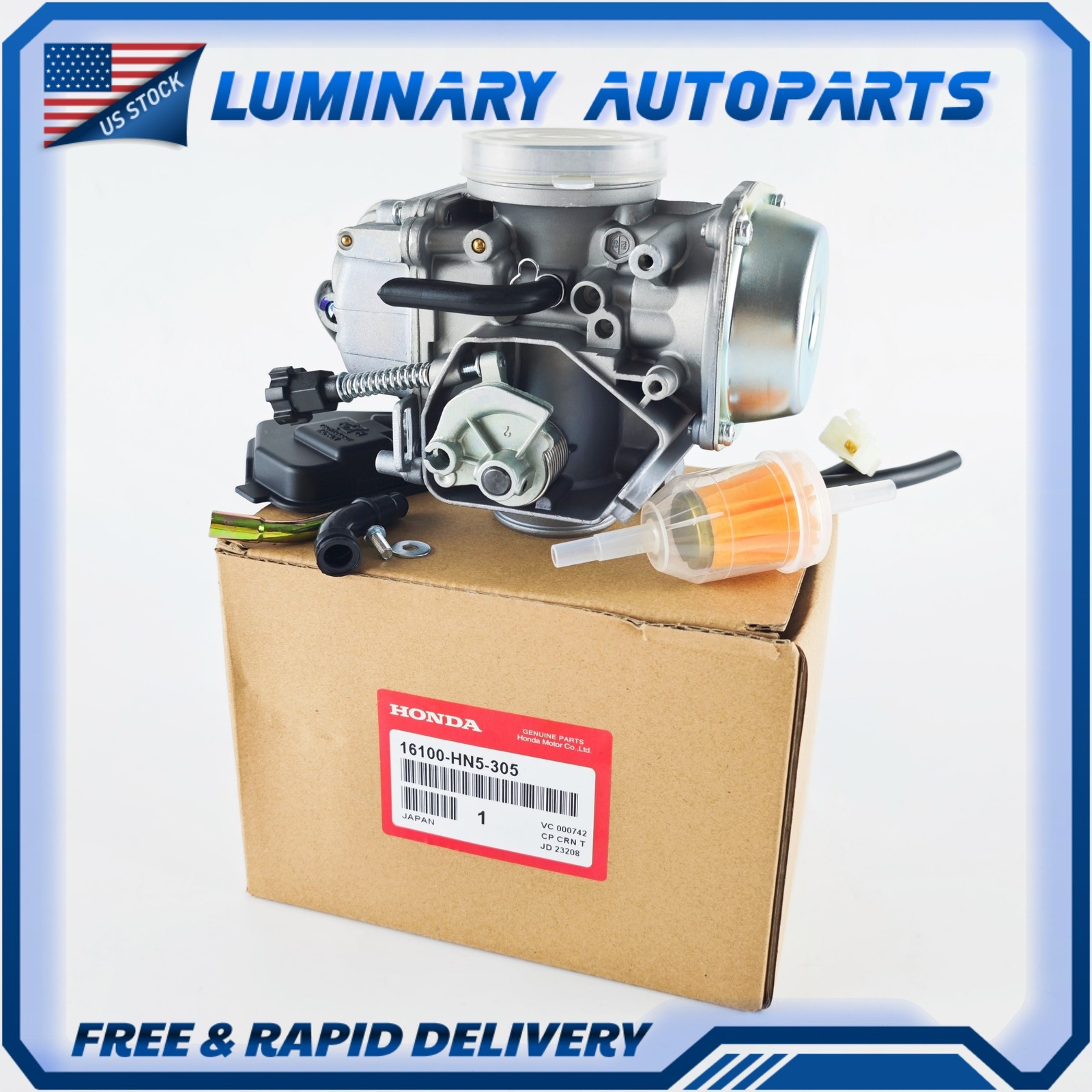 KEIHIN OEM ATV Carburetor Assembly 16100-HN5-M41 For Honda TRX350 Rancher 00-03