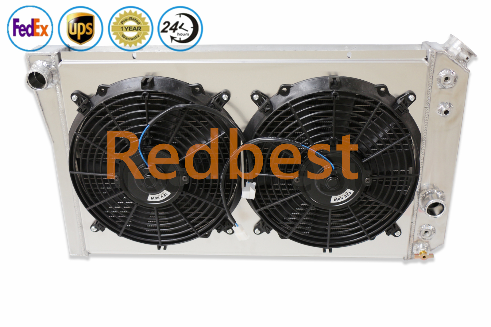 For 1982-92 Chevy Camaro Pontiac Firebird 5.0L 5.7L V8 4 Row Radiator+Shroud+Fan