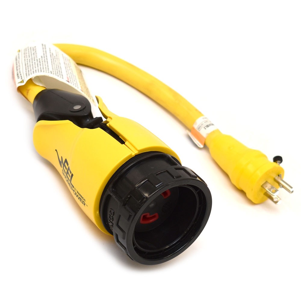 Marinco Boat Shore Power EEL Adapter Pigtail P15-30 | 15 Amp-30 Amp