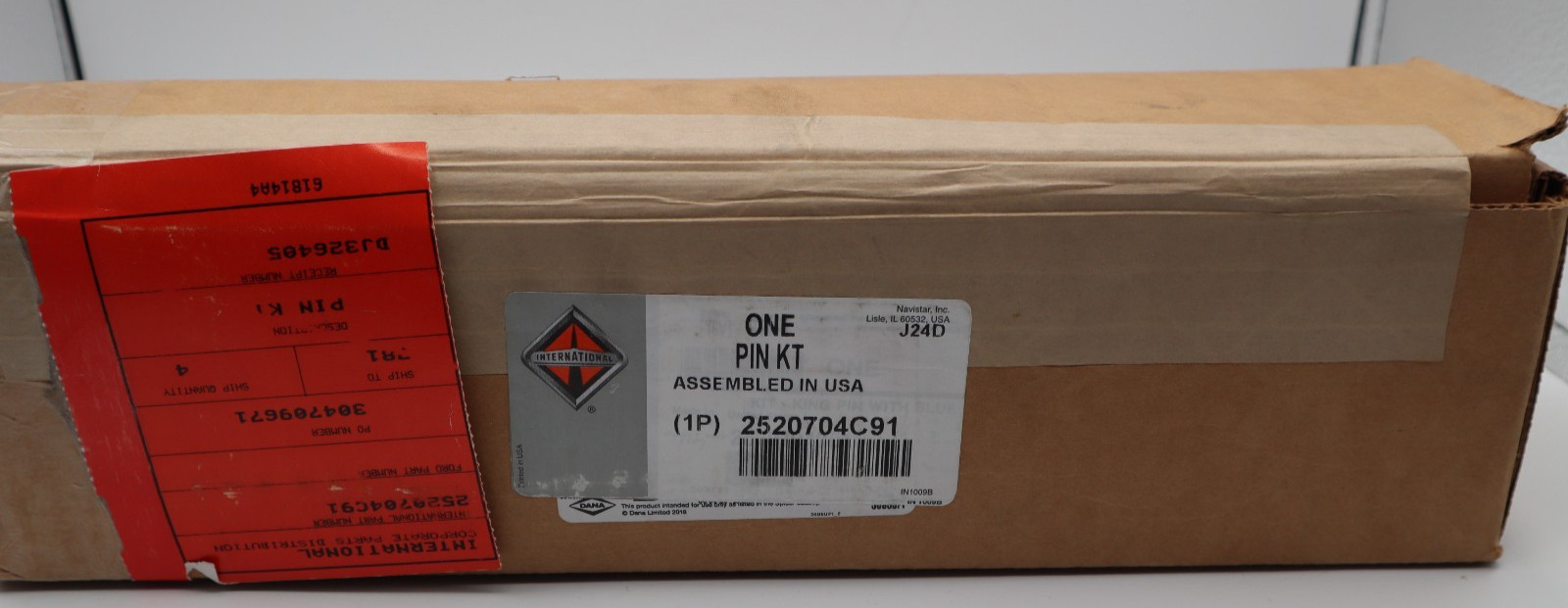 Navistar International 2520704C91 PIN,STD KING PIN KIT