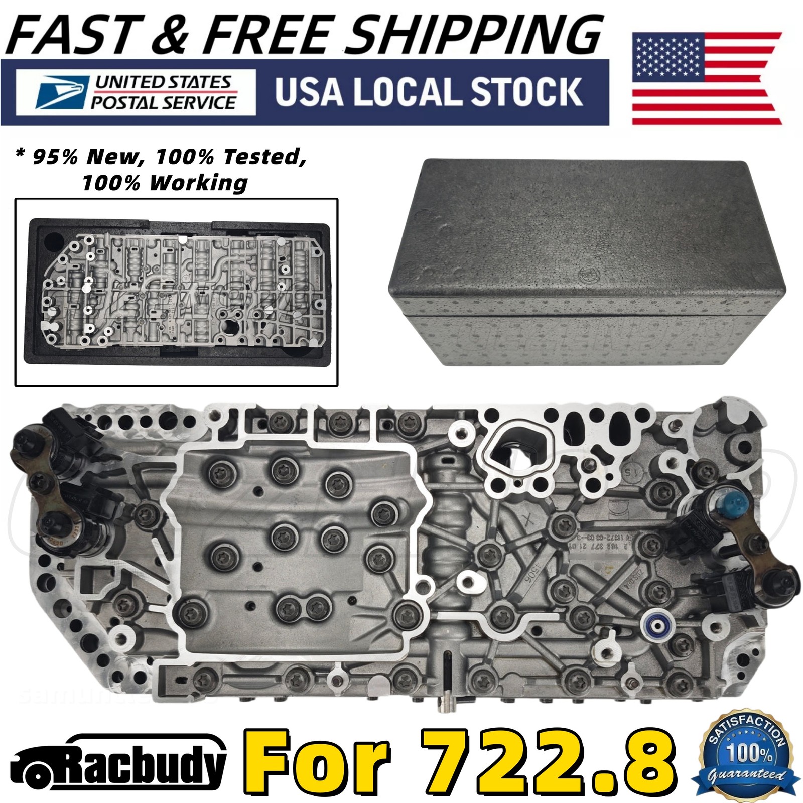 722.8 Transmission Valve Body w/ Solenoids Kit for Mercedes Benz W169 W245 04-11