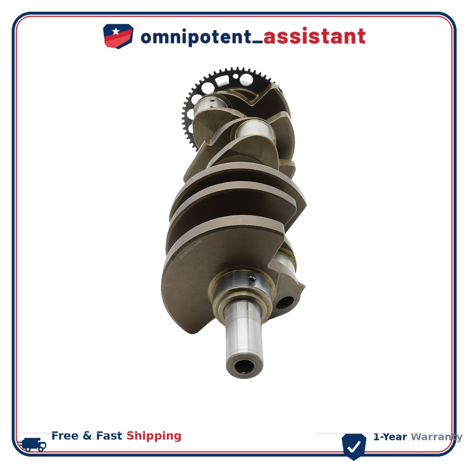 Fits 2014-2024 GMC Sierra, 2015-2024 GMC Yukon 8 Cyl 6.2L Engine Crankshaft