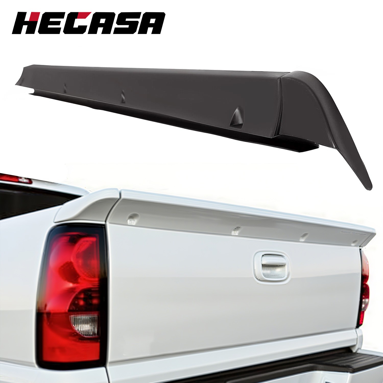 For 1999-06 Chevy Silverado GMC Sierra Rear Tailgate Spoiler Molding Wing