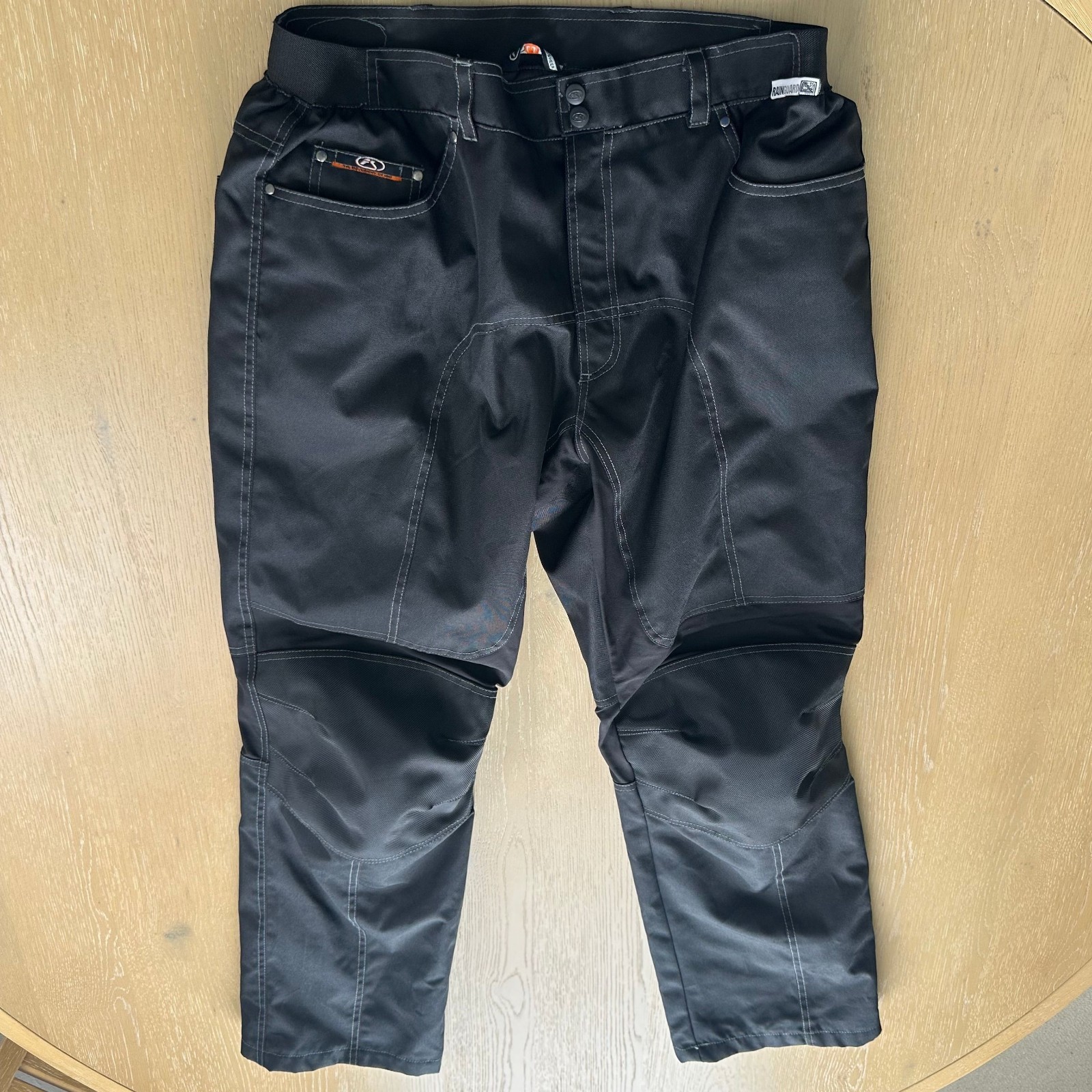 Fieldsheer Motorcycle Riding Pants Mens Large Carbolex Rainguard Padded Armored