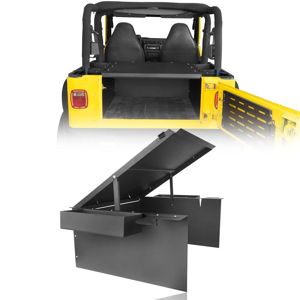 High Security Deck Enclosure Lockable Storage Box For Jeep Wrangler TJ 1997-2006 High Security Deck Enclosure Lockable Storage Box For Jeep Wrangler TJ 1997-2006
