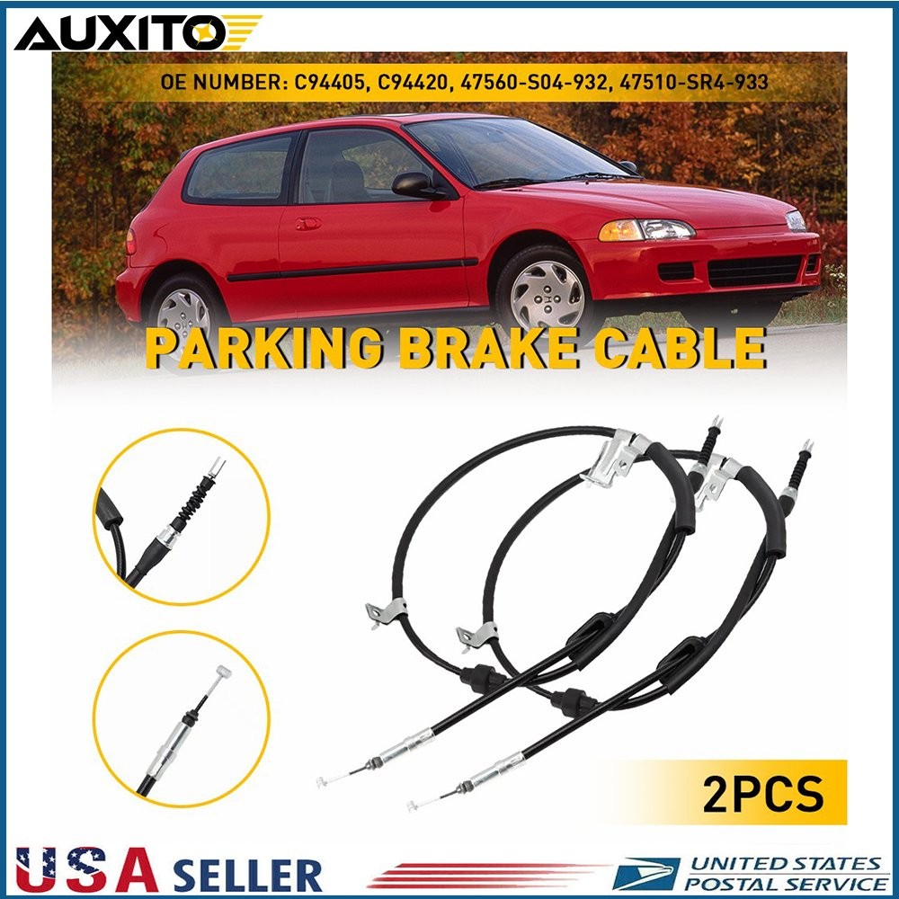 For 1994-1998 Acura Integra 1992-2000 Honda Civic Rear Parking Brake Cable N
