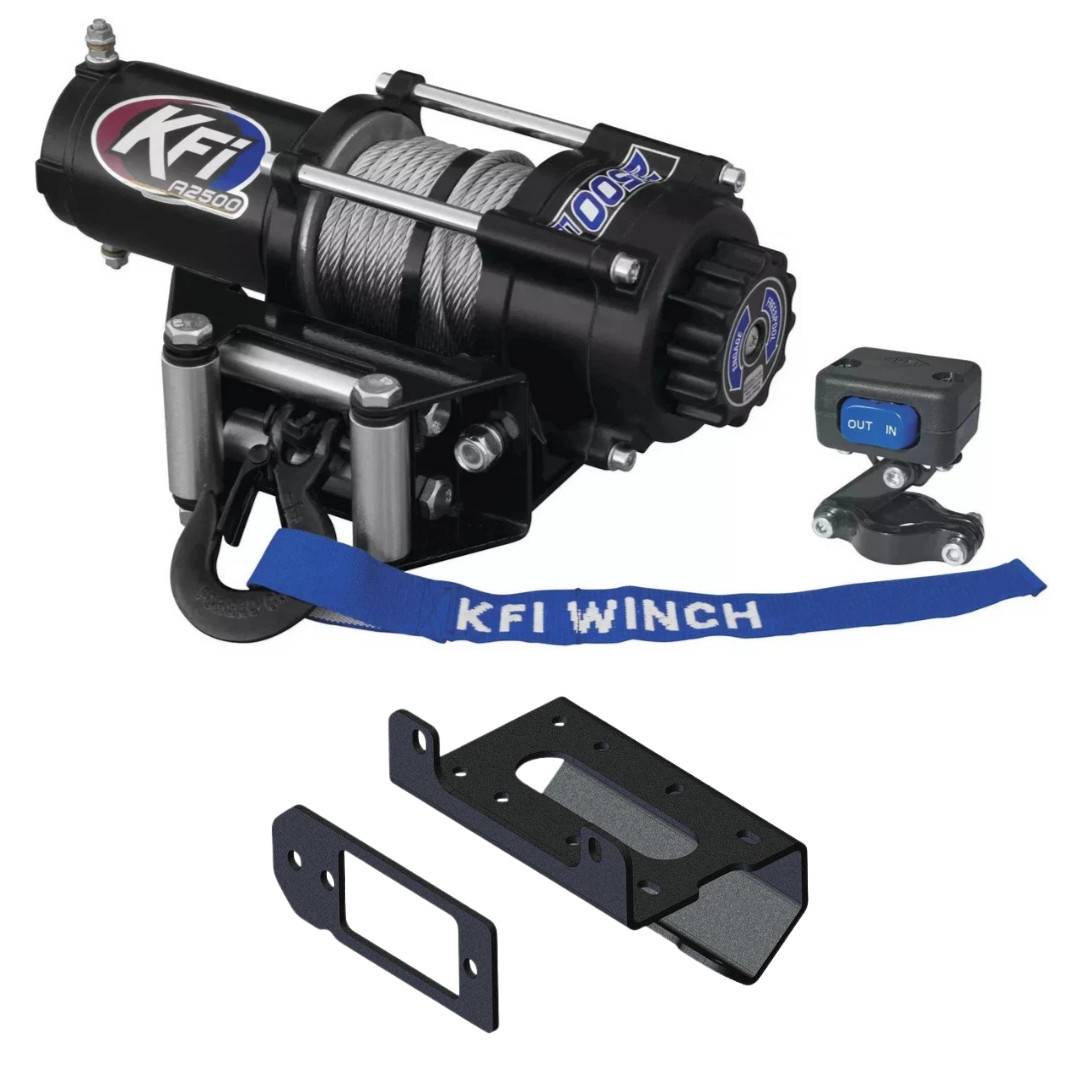 KFI UTV 2500lbs Winch & Mount 101905 Kit 2020-2026 Can-Am Defender 6X6HD10