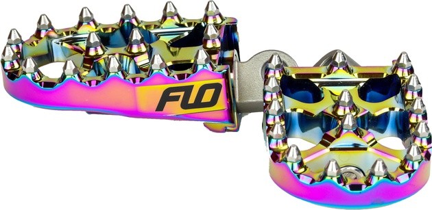 Flo V2 MX Style Footpegs Jet Fuel Harley-Davidson Male Mount