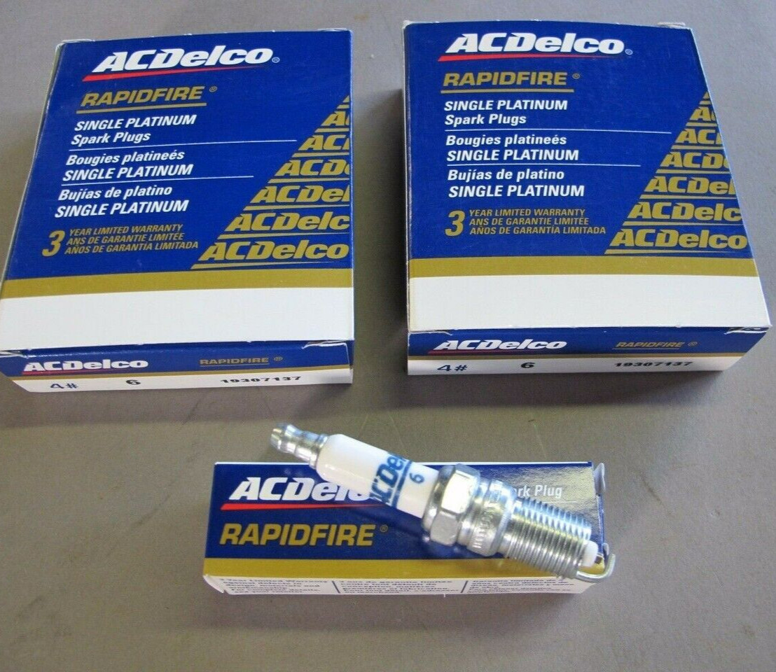 NEW GENUINE GM ACDelco RAPIDFIRE Platinum Spark Plugs #6 Set Of 8