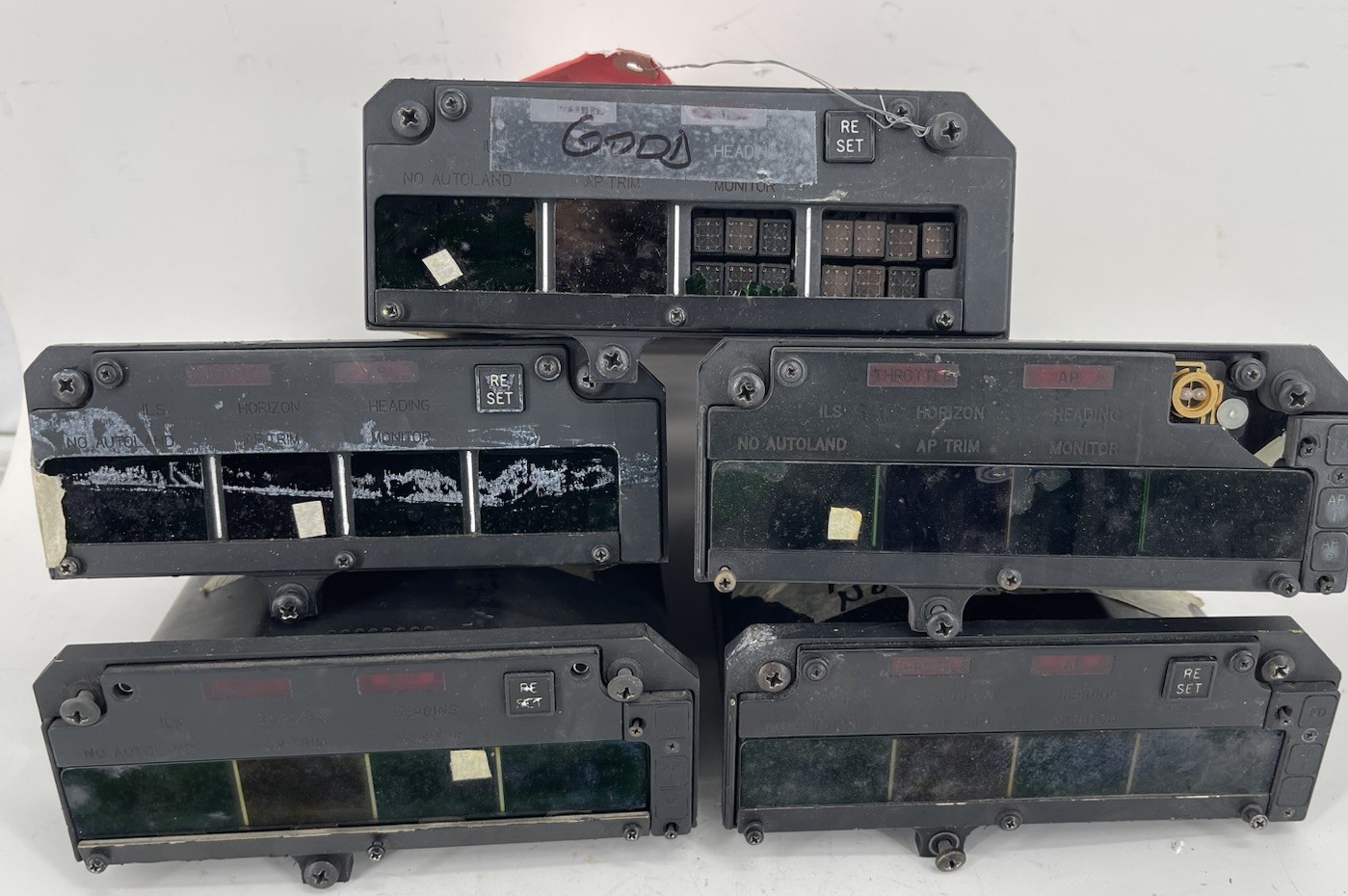 Lot of 5 Sperry Honeywell 4034234-901 Flight Mode Annunciator FMA Aircraft #2