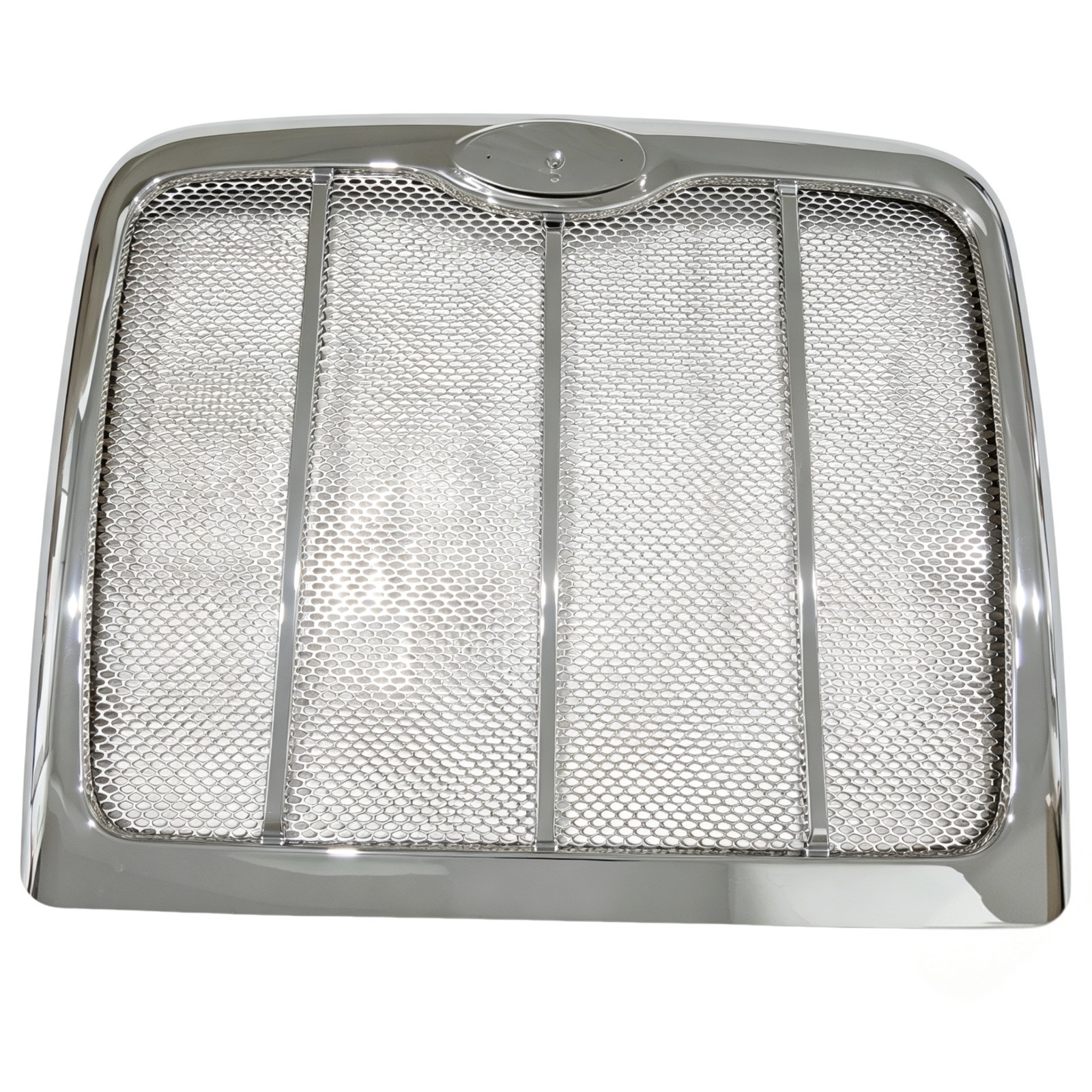 Replacement Chrome Plastic Grille w/ Bug Screen For Peterbilt 386