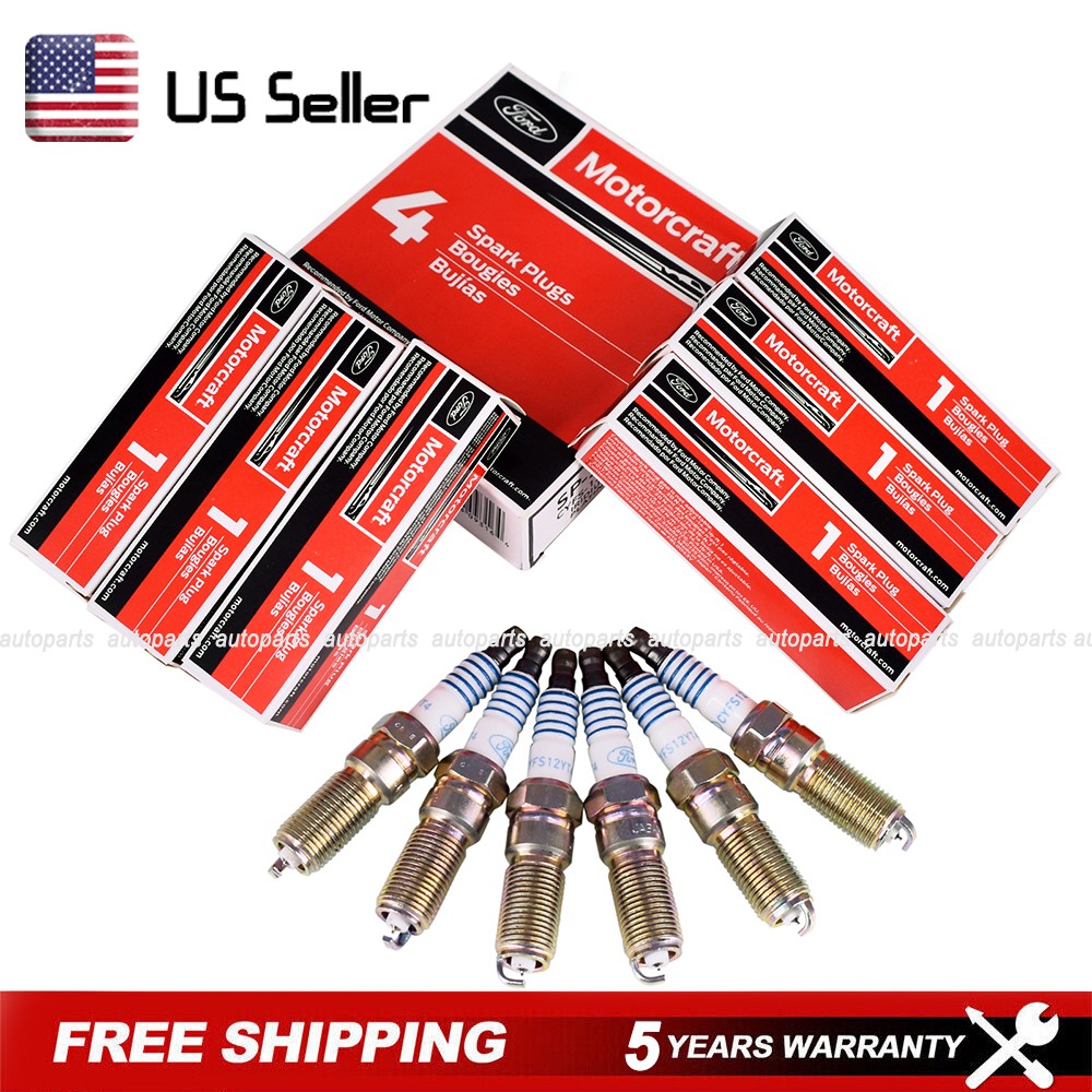 6PCS Genuine Iridium Spark Plug For Motorcraft SP534 SP580 SP580X CYFS12YT4X US