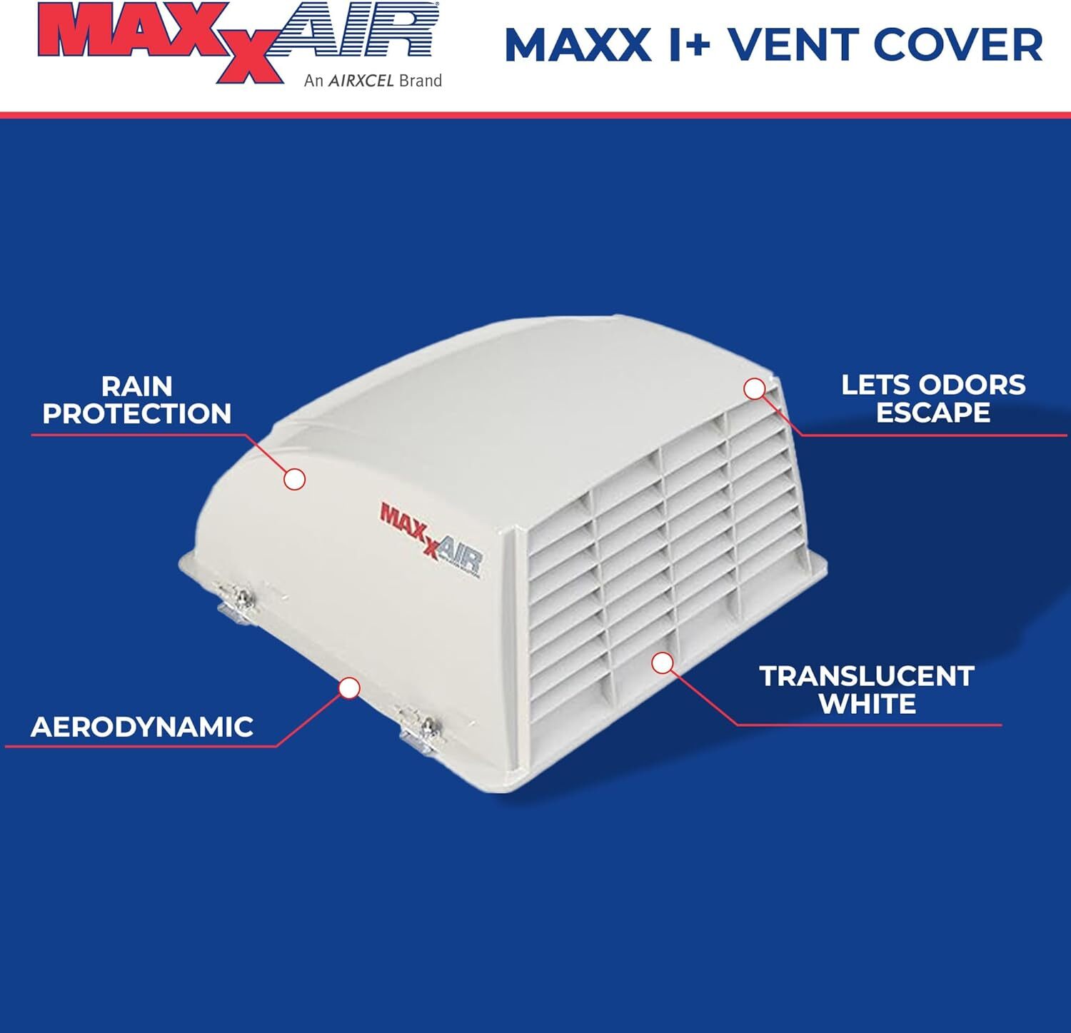 Maxxair Maxx I+ Vent Cover for RV Roof Fans Zero-Leak Protect Popular Roof Fan Maxxair Maxx I+ Vent Cover for RV Roof Fans Zero-Leak Protect Popular Roof Fan