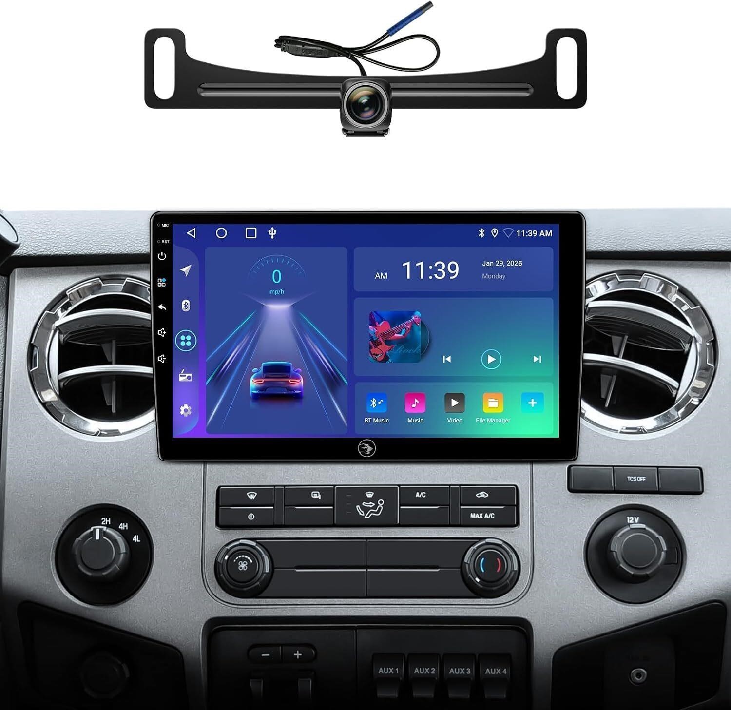 10in Android Auto/Carplay Stereo/Radio for 2004-2016 Ford F150/F250/F350/F450 10in Android Auto/Carplay Stereo/Radio for 2004-2016 Ford F150/F250/F350/F450