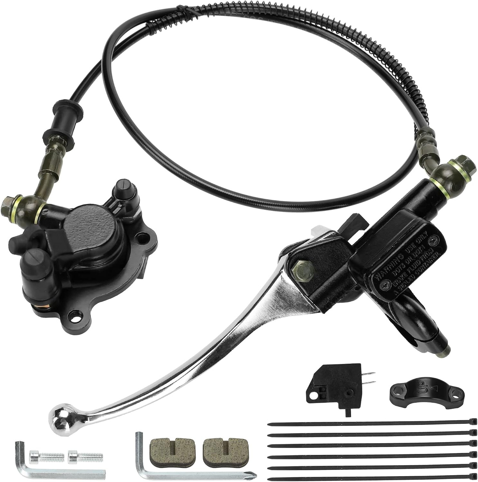 Upgraded Mini Bike Hydraulic Brake Kit Compatible with Baja Doodle Bug DB30