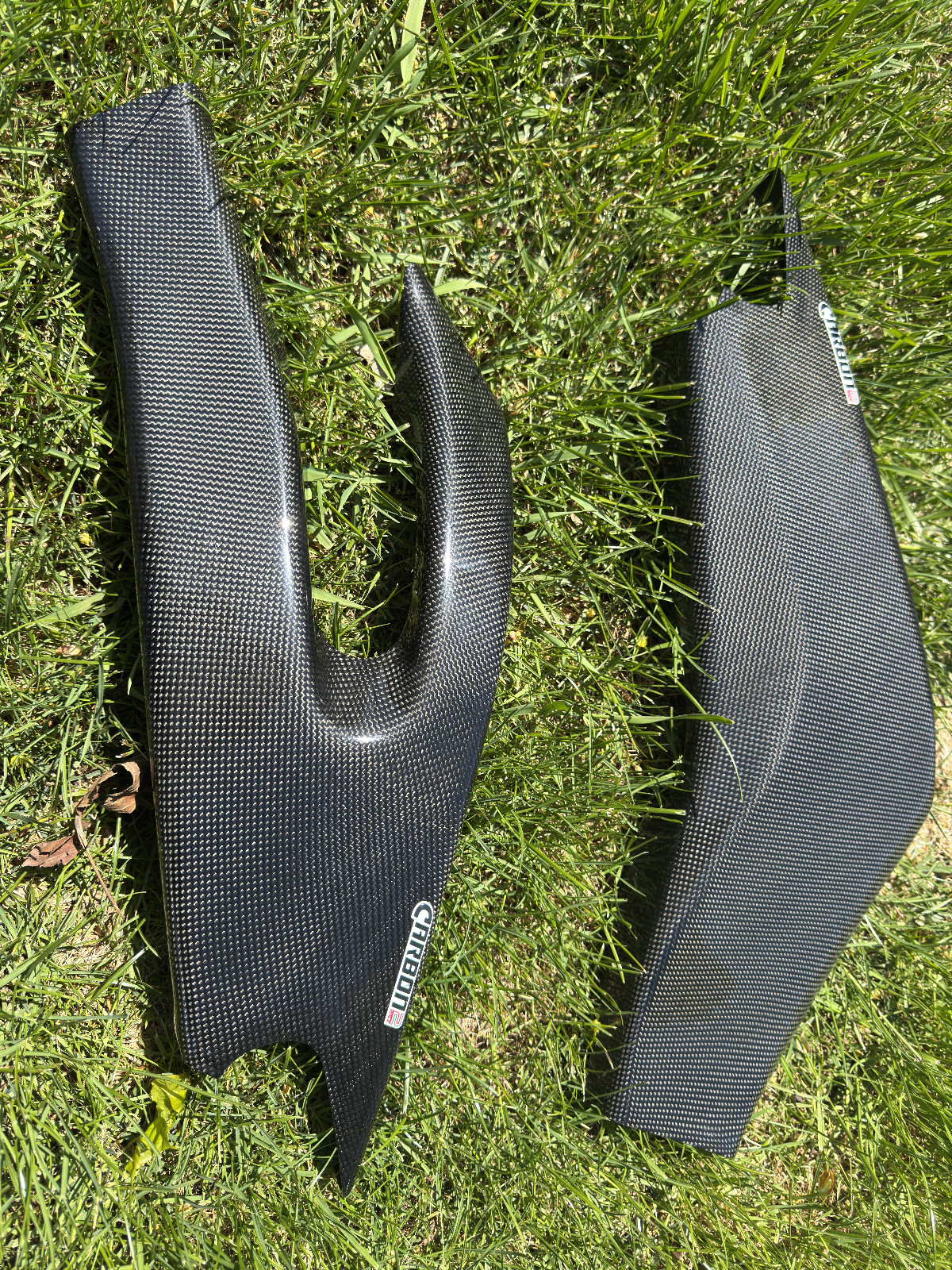 Carbon2Race Plain Carbon Swingarm Covers 2006-2016 Yamaha R6