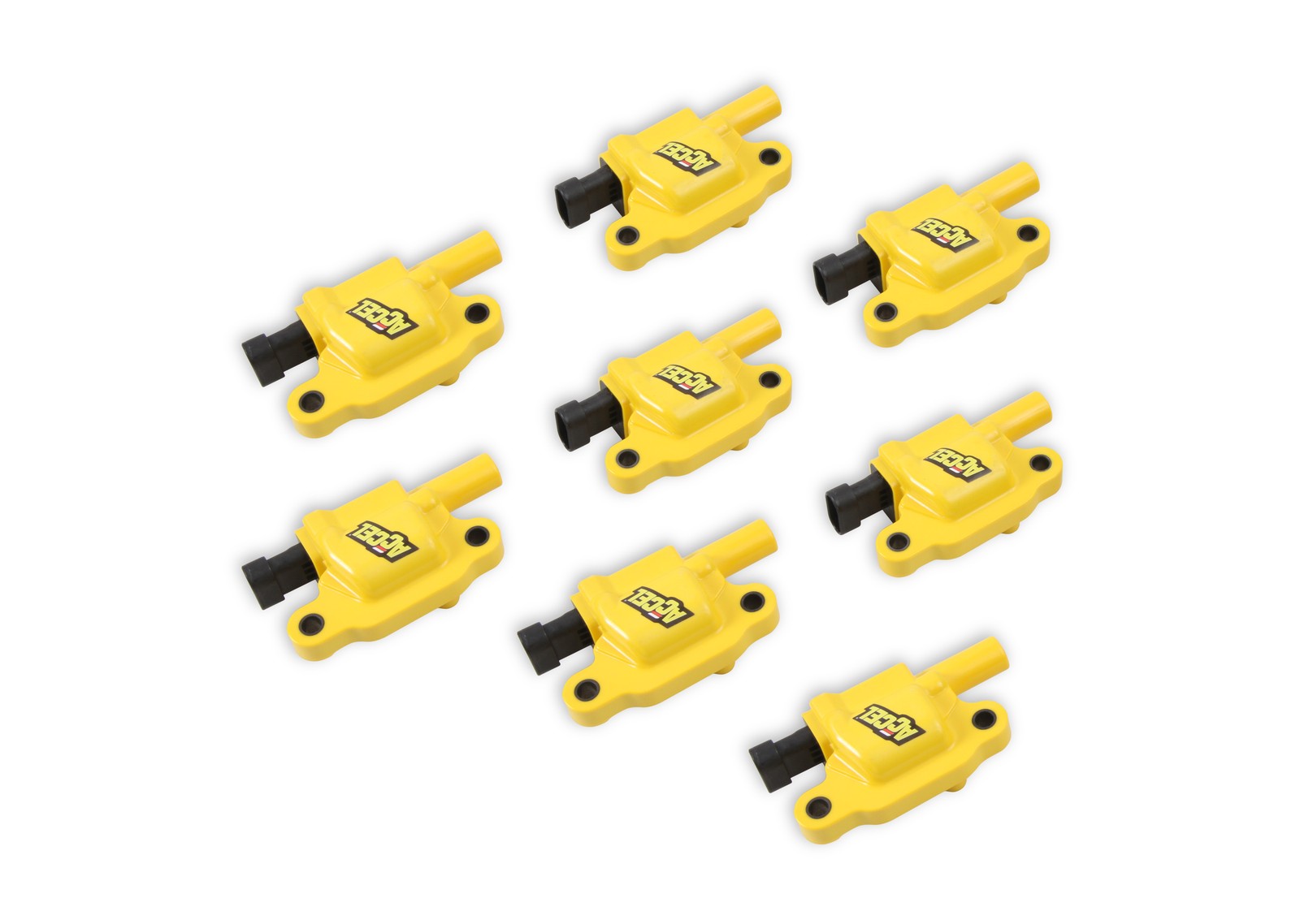 ACCEL 140043-8 Ignition Coils for GM LS2/LS3/LS7 Engines Yellow 8Pc