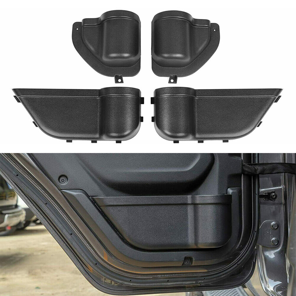 4x Car Front & Rear Door Pocket Storage Box Organizer for Jeep Wrangler JL 2018+